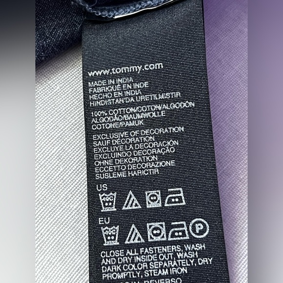 Girl’s Tommy Hilfiger Jean Blue Dress Size 12 - Picture 5 of 6